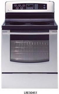 Picture of recalled LRE30451 electric range