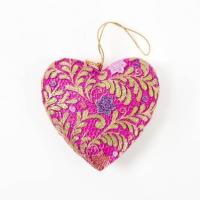 Ornament Heart Magenta