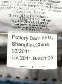 Picture of Pottery Barn Kids Recalls Sweet Lambie Crib Bumpers Due to Entanglement Hazard