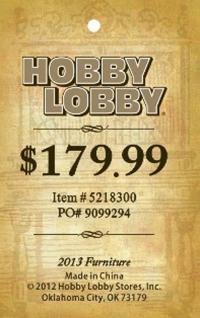 Picture of Hobby Lobby Stores Recalls Accent Chairs Due to Risk of Injury