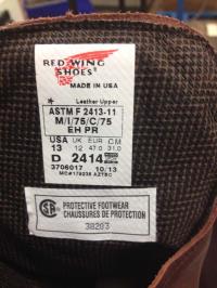 Picture of Red Wing Shoes Recalls Steel Toe Work Boots Due to Impact Hazard