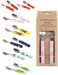 Picture of Cubetensils Childrenâ€™s Eating Utensils Recalled by Edoche Due to Choking Hazard