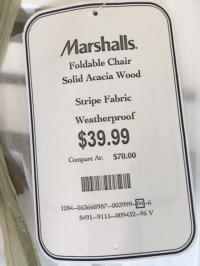 Picture of TJX Recalls Foldable Lounge Chairs Due to Risk of Injury; Sold at T.J. Maxx and Marshalls Stores