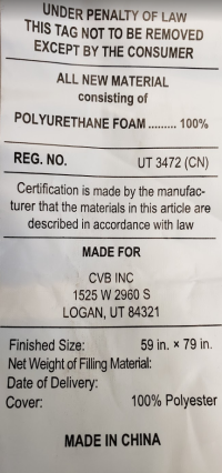 Picture of CVB Recalls LUCID Folding Mattress-Sofas Due to Violation of Federal Mattress Flammability Standard