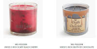 Picture of Pier 1 Recalls Three-Wick Halloween Candles Due to Fire and Burn Hazards