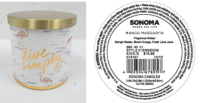 Picture of Kohl's Recalls Three-Wick SONOMA Goods For Life Branded Candles Due to Fire and Burn Hazards