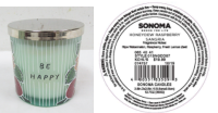 Picture of Kohl's Recalls Three-Wick SONOMA Goods For Life Branded Candles Due to Fire and Burn Hazards