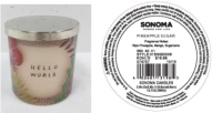 Picture of Kohl's Recalls Three-Wick SONOMA Goods For Life Branded Candles Due to Fire and Burn Hazards