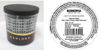 Picture of Kohl's Recalls Three-Wick SONOMA Goods For Life Branded Candles Due to Fire and Burn Hazards