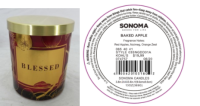 Picture of Kohl's Recalls Three-Wick SONOMA Goods For Life Branded Candles Due to Fire and Burn Hazards