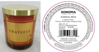 Picture of Kohl's Recalls Three-Wick SONOMA Goods For Life Branded Candles Due to Fire and Burn Hazards