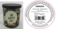 Picture of Kohl's Recalls Three-Wick SONOMA Goods For Life Branded Candles Due to Fire and Burn Hazards