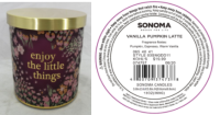 Picture of Kohl's Recalls Three-Wick SONOMA Goods For Life Branded Candles Due to Fire and Burn Hazards