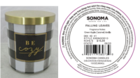 Picture of Kohl's Recalls Three-Wick SONOMA Goods For Life Branded Candles Due to Fire and Burn Hazards