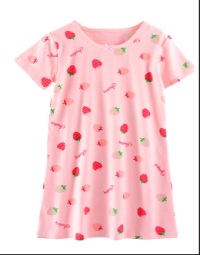 Picture of Children's Nightgowns Sold Exclusively on Amazon.com Recalled Due to Violation of Federal Flammability Standard and Burn Hazard; Manufactured by Booph