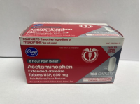 Picture of Sun Pharma Recalls Kroger Brand Acetaminophen Due to Failure to Meet Child Resistant Packaging Requirement; Risk of Poisoning