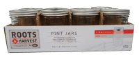 Picture of Roots & Harvest Wide Mouth Pint Canning Jars Recalled by LEM Products Distribution Due to Laceration Hazard