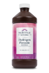 Picture of Nutraceutical Recalls Heritage Store Hydrogen Peroxide Mouthwash Due to Risk of Poisoning; Violation of Child Resistant Packaging Requirement