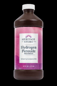 Picture of Nutraceutical Recalls Heritage Store Hydrogen Peroxide Mouthwash Due to Risk of Poisoning; Violation of Child Resistant Packaging Requirement
