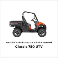 Picture of Intimidator Recalls Intimidator and Mahindra Utility Vehicles (UTVs) Due to Crash Hazard