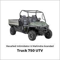 Picture of Intimidator Recalls Intimidator and Mahindra Utility Vehicles (UTVs) Due to Crash Hazard