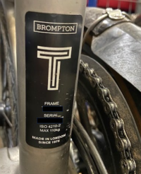 Picture of Brompton Bicycle Recalls Brompton T-Line Foldable Bicycles Due to Fall Hazard