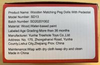 Picture of Xylolin Peg Doll Toy Sets Recalled Due to Risk of Serious Injury or Death from Choking Hazard; Violation of Federal Regulations for Toys; Sold Exclusively on Amazon.com by Babywants