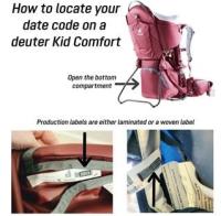 Picture of Deuter Recalls Kid Comfort, Kid Comfort Pro and Kid Comfort Active Child Carriers Due to Fall Hazard