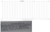 Picture of Child Safety Gates Recalled Due to Risk of Serious Injury or Death from Entrapment and Fall Hazards; Violations of Federal Regulation for Gates and Enclosures; Imported by Yiwu Baili Import and Export; Sold on Amazon.com