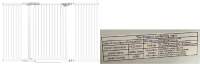 Picture of Child Safety Gates Recalled Due to Risk of Serious Injury or Death from Entrapment and Fall Hazards; Violations of Federal Regulation for Gates and Enclosures; Imported by Yiwu Baili Import and Export; Sold on Amazon.com