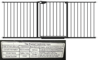 Picture of Child Safety Gates Recalled Due to Risk of Serious Injury or Death from Entrapment and Fall Hazards; Violations of Federal Regulation for Gates and Enclosures; Imported by Yiwu Baili Import and Export; Sold on Amazon.com