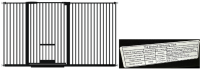 Picture of Child Safety Gates Recalled Due to Risk of Serious Injury or Death from Entrapment and Fall Hazards; Violations of Federal Regulation for Gates and Enclosures; Imported by Yiwu Baili Import and Export; Sold on Amazon.com