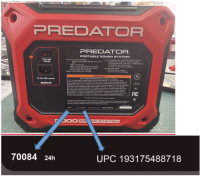 Picture of Harbor Freight Tools Recalls Predator 2000-Watt Power Stations Due to Shock Hazard