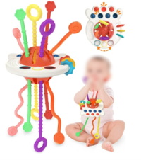 Picture of Yetonamr Pull String Teething Toys Recalled Due to Risk of Serious Injury or Death from Choking; Violate Mandatory Standard for Toys; Sold on Amazon by Longyanguiheng