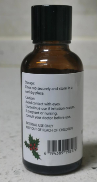 Picture of GM Gumili Wintergreen Essential Oil Bottles Recalled Due to Risk of Serious Injury or Death from Child Poisoning; Violates Mandatory Standard for Child-Resistant Packaging; Sold on Amazon by Gumili Beauty