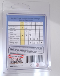 Picture of MiniWarGaming and Primal Horizon Disc Magnets Recalled Due to Risk of Serious Injury or Death from Ingestion; Violate Mandatory Standard for Magnets; Imported by MiniWarGaming