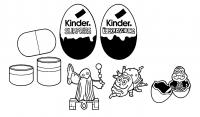 Kinder Chocolate Eggs Containing Toys
