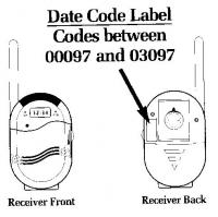 Date Code Label on Safety 1st Monitors